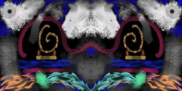 Homo cosmos 74. 60x120 cm