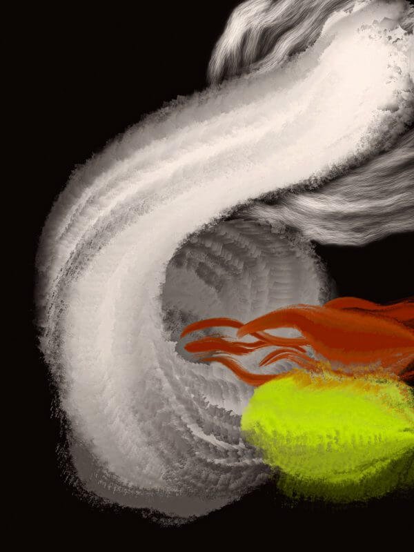 Sentir abstracto 55. 75x100. 2019 Sentir abstracto 55. 75x100. 2019