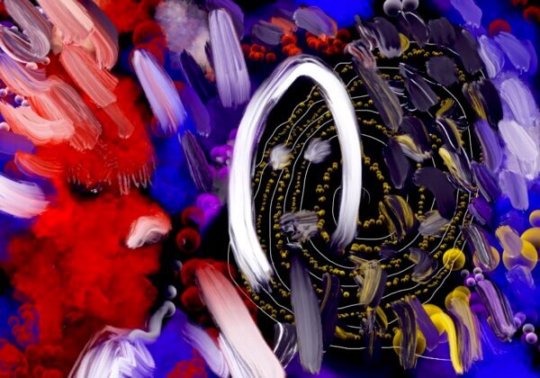 Contemplación del caos 8, 80x100 cm, 2023